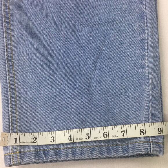 DT Jeans Women's Lightwash Distressed Button Fly High Rise Blue Jeans Size 2XL - Picture 12 of 14